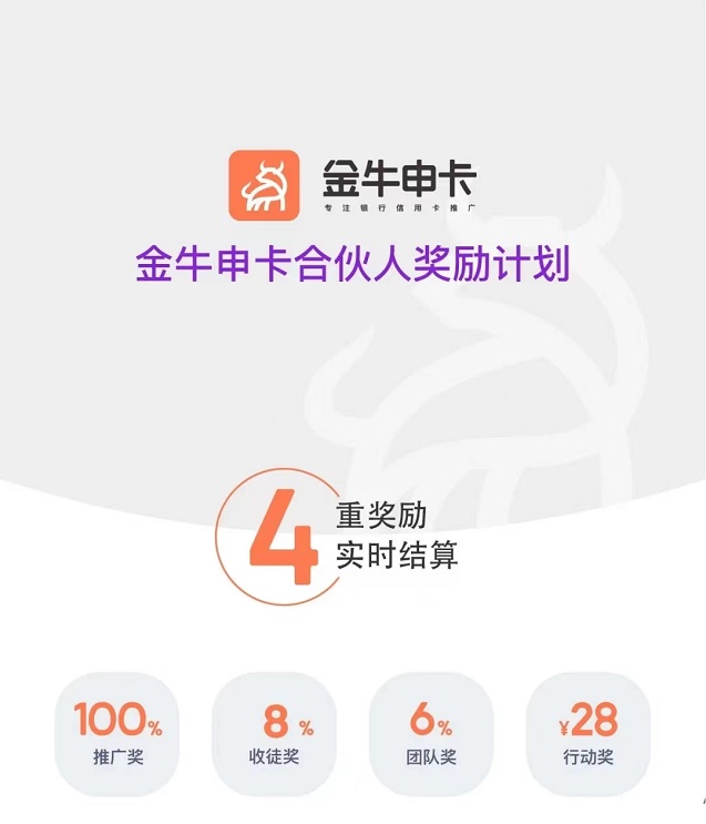 金牛申卡-整合八種獎勵于一身！