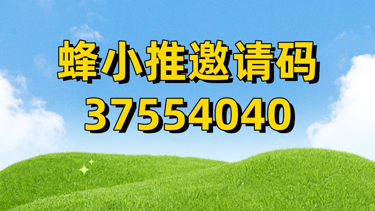 蜂小推一級代理注冊渠道入口